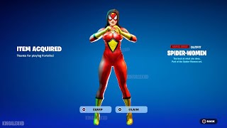 How To Get SpiderWoman Skin NOW FREE In Fortnite Unlocked LEGO SpiderWoman Style [upl. by Neret131]