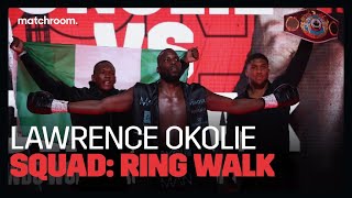 Anthony Joshua amp Israel Adesanya walk Lawrence Okolie to ring for Cieslak fight [upl. by Catha301]