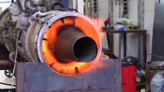 GTU1000 jet turbine engine start up at home megawatt class engineering [upl. by Patrica]