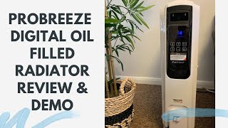 PROBREEZE DIGITAL OIL FILLED RADIATOR REVIEW  HEATER REVIEWS UK  OIL FILLED HEATER REVIEW UK [upl. by Mot442]