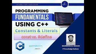 Lecture 11 What is constants and literals in cpp [upl. by Shirlie337]