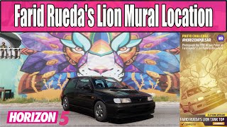 Forza Horizon 5 Photo Challenge HorizonPulsar Farid Ruedas Lion Mural in Playa Azul [upl. by Terraj]