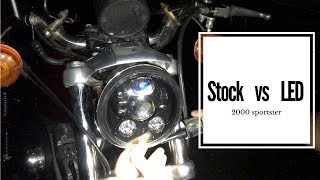 Harley Davidson Sportster LED Headlight [upl. by Arytas47]