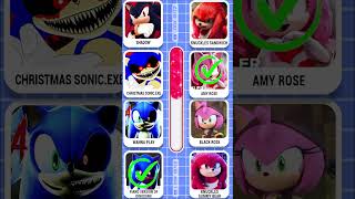 Guess Sonic Meme and Dance by Their Voice  Ultimate Sonic Exe amp Sonic The Hedgehog 3 Movie Quiz [upl. by Llerryt]