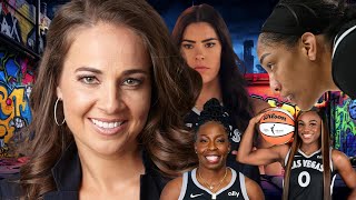 Las Vegas Aces Edge Out Indiana Fever in Thrilling 7874 Victory Becky Hammon Sounds Off [upl. by Doretta]