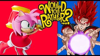 Evil Goku And Amy Rose Plays Would You Rather [upl. by Hsiwhem]