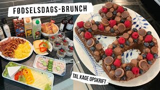 FORBEREDELSER TIL FØDSELSDAGSBRUNCH FOR FAMILIEN  JEG LAVER TALKAGE [upl. by Lecirg]