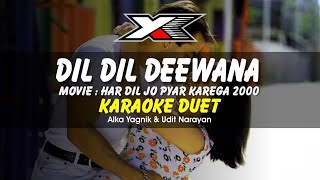 Dil DIl Deewana Karaoke  Duet [upl. by Det698]