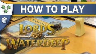 How to play Lords of Waterdeep A Dungeons amp Dragons Board Game [upl. by Enelrahs]