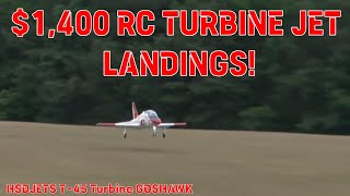 1400 Super Realistic RC Jet Landings HSDJets T45 Goshawk [upl. by Latihs267]