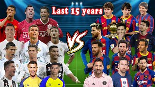 Messi vs Ronaldo All Career 2010 2024 Barcelona Real Madrid PSG Man UTD Juventus [upl. by Elyag885]