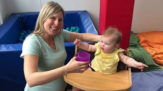 Teaching your baby to drink from a straw [upl. by Hebrew]