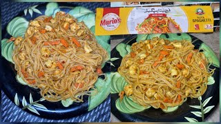 Marios Fajita Spaghetti  Food review  Pasta [upl. by Carlina171]