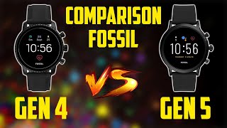 Comparison Fossil Gen 4 VS Fossil Gen 5 Smartwatch [upl. by Krawczyk]