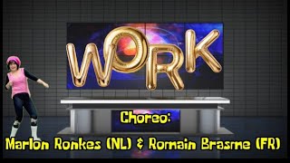 Work  Intermediate Line Dance  Marlon Ronkes NL amp Romain Brasme FR [upl. by Epotimet308]