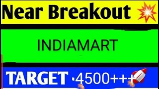 indiamart share latest news today indiamart share analysis indiamart share target [upl. by Draude385]