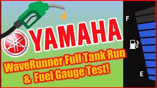 Full Tank Run Testing the Yamaha FX HO WaveRunner Range amp Fuel Gauge Issues [upl. by Aldred]