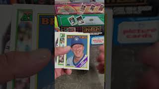 1988 Topps Vintage Baseball Card Wax Pack Rip old school fun vintagebaseballcards halloffame [upl. by Eidoc]