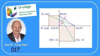 Examen dadmission à luniversité de Liège  Géométrie 017 [upl. by Halley]