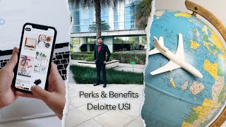 Perks and Benefits of working with Deloitte USI deloitte [upl. by Camilo]