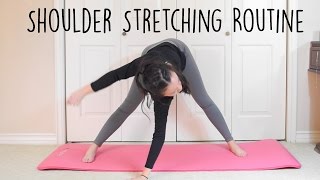 Shoulder stretches for flexibility [upl. by Rodablas705]