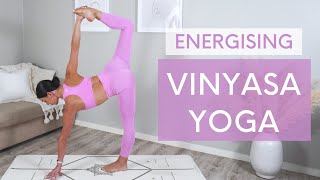 35 MIN ENERGISING YOGA  Full Body Vinyasa Flow [upl. by Yromas]