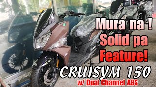 Mas Pina Solid Specs ng Bagong 2023 SYM CRUISYM 150 with ABS  Anti Lock Braking System [upl. by Eihctir]