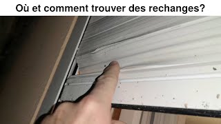 Où et comment trouver des lames de remplacement pour réparer un volet roulant Méthode menuisier PVC [upl. by Yrakaz]