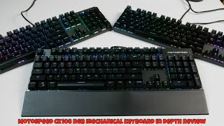 Motospeed CK108 RGB Mechanical Keyboard Indepth Review amp Unboxing Greek [upl. by Lipp]