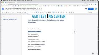 High school equivalency test frequently asked questions GED [upl. by Ulda]