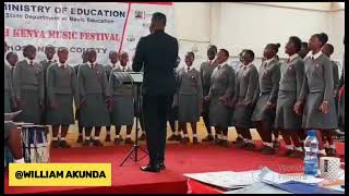 The Kenya High school Choir perfoming an African Traditional folk tune at the kmf 2023 [upl. by Sandeep]