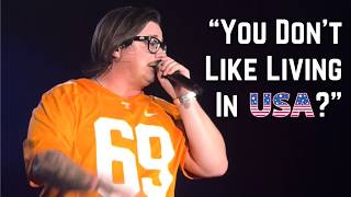 Hardy SLAMS Critics of America in FIERY Speech at Morgan Wallen concert [upl. by Eznyl713]