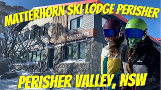 Matterhorn Lodge Perisher  take a tour of the best onsnow ski lodge in the NSW Snowy Mountains [upl. by Airal]