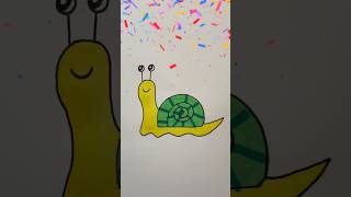 How to draw a snail easy  Step by step Drawing for kids 🐌 [upl. by Esinahs]