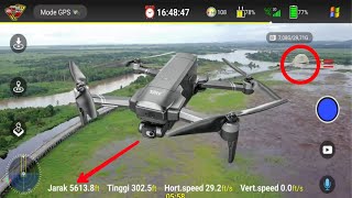 Belajar Terbang drone SJRC F22s Pro di Jembatan Martadipura Kota Bangun [upl. by Francklyn]