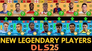 DLS 25 New Legendary Players  DLS 25 New Player Ratings DLS 24 New Update [upl. by Symon]