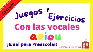 Las Vocales Ejercicios y Juegos Preescolares [upl. by Lowis]