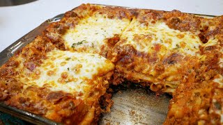 How To Make The Best Homemade Lasagna  Youll Never Buy Frozen Lasagna Again After Trying This [upl. by Earleen]