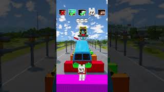 NOOB vs PRO vs HACKER vs HEROBRINE Car Jump Challenge 11 😁 🚗 shorts beamngdrive [upl. by Arreis]