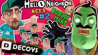 HELLO NEIGHBOR ZOMBIE IN BASEMENT Deploy Decoy Distraction I WISH FGTEEV Act 1 Part 2 [upl. by Serle]