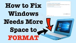 How to Fix Windows Needs More Space to Reset  How To Format HP Stream  NexTutorial [upl. by Edivad]