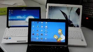 Bootrace ASUS Eee PC 1101HA vs Samsung NC20 vs ASUS Eee PC S101 plus HibernateRace [upl. by Weinreb]