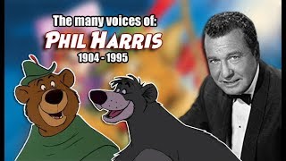 Many Voices of Phil Harris Animated Tribute  RIP  Robin Hood  Jungle Book HD High Quality [upl. by Ihcalam672]