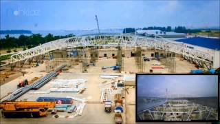 Aircraft Support Industries  Jet Aviation Singapore FBO and Jet Maintenance Hangar Time Lapse [upl. by Onilegna]