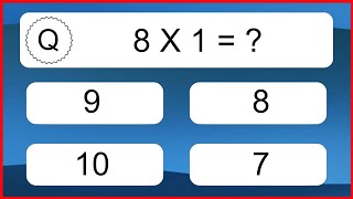 20 Multiplication Quiz Exercises for Kids [upl. by Geneva]