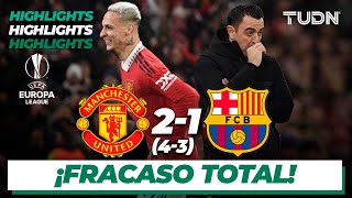 HIGHLIGHTS  Man United 2431 Barcelona  UEFA Europa League 2223  TUDN [upl. by Mellins]