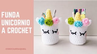 FUNDA UNICORNIO A CROCHETESPECIAL 13OOO SUSCRIPTORES [upl. by Assile268]