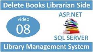 how to delete books librarian side in aspnet lms [upl. by Abbott939]