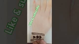 Trending simple mehndi designs  Sony name se tattoo mehandi design short video viral songs karwa [upl. by Refinney]