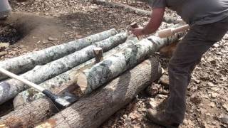 Dogwood Maul and Wedges for Splitting [upl. by Torry]